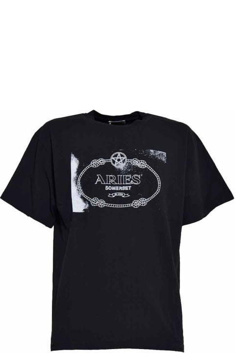 Aries for Men Aries Wiccan Ring Ss Crewneck T-shirt
