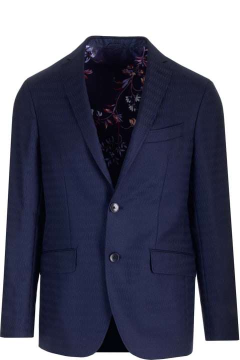 Etro معاطف وجواكت لـ القسم الرجالي Etro Blue Jacket