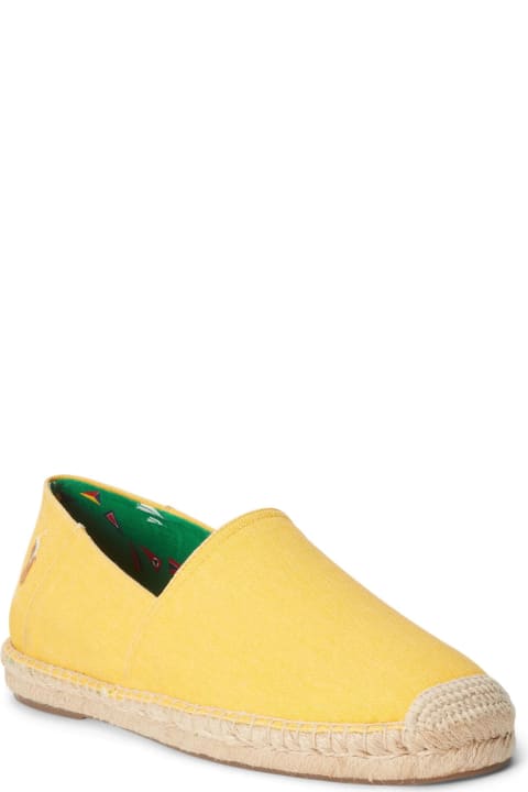 Ralph Lauren Loafers & Boat Shoes for Men Ralph Lauren Yellow Espadrilles With Logo