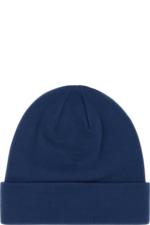メンズ新着アイテム The North Face Navy Blue Stretch Polyester Blend Beanie Hat