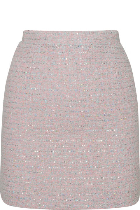 Alessandra Rich for Women Alessandra Rich Pink Cotton Blend Skirt