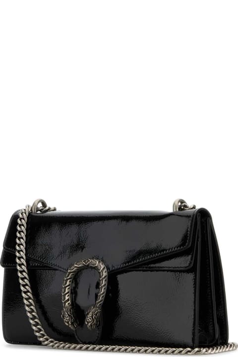 Homeware Gucci Black Leather Small Dionysus Shoulder Bag