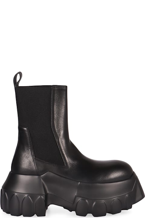 Sale for Men Rick Owens Leather Chelsea Boots