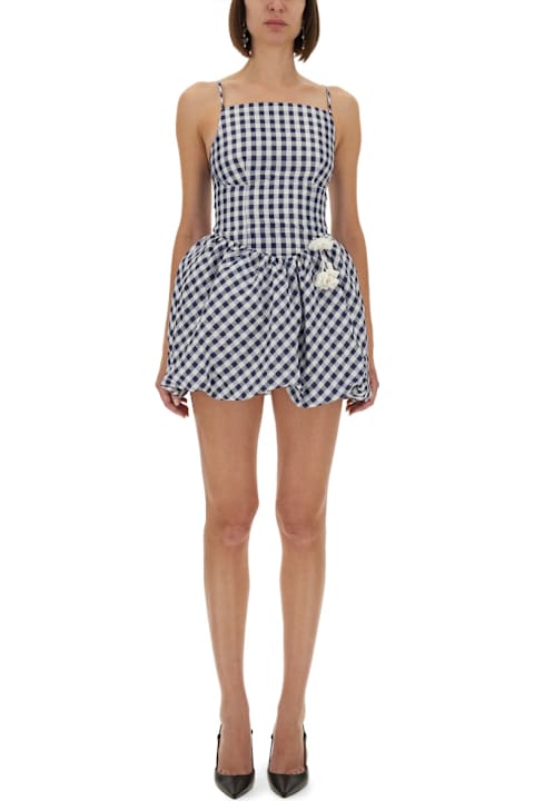 self-portrait for Men self-portrait Checkered Taffeta Mini Dress