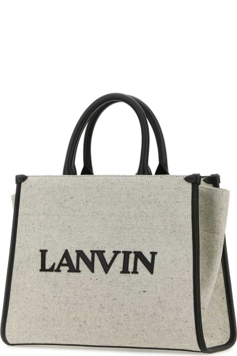 Bags for Women Lanvin Two-tone Canvas Small In & Out Shopping Bag