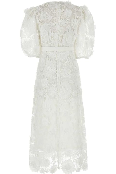 Zimmermann Dresses for Women Zimmermann White Macrame Lace Halliday Dress