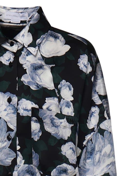 Stella McCartney for Kids Stella McCartney Floral Print Satin Blouse