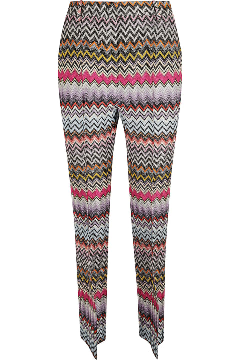 Clothing Sale for Women Missoni Stripe Zig-zag Patterned Trousers