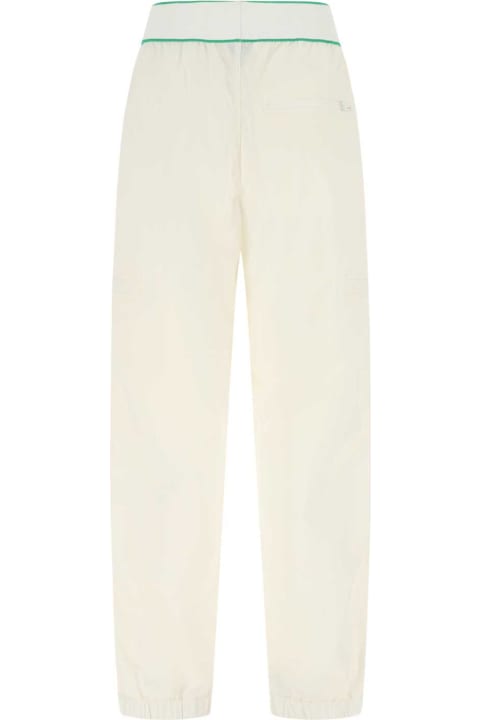 Bottega Veneta Fleeces & Tracksuits for Women Bottega Veneta White Nylon Pant