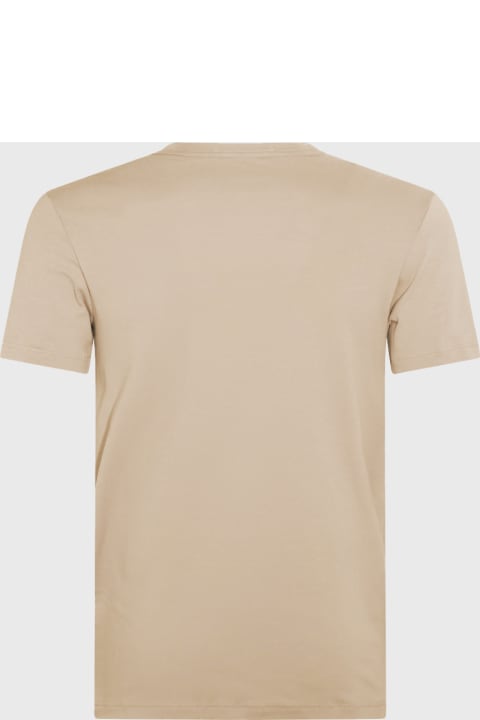 Topwear for Men Tom Ford Beige Cotton Blend T-shirt