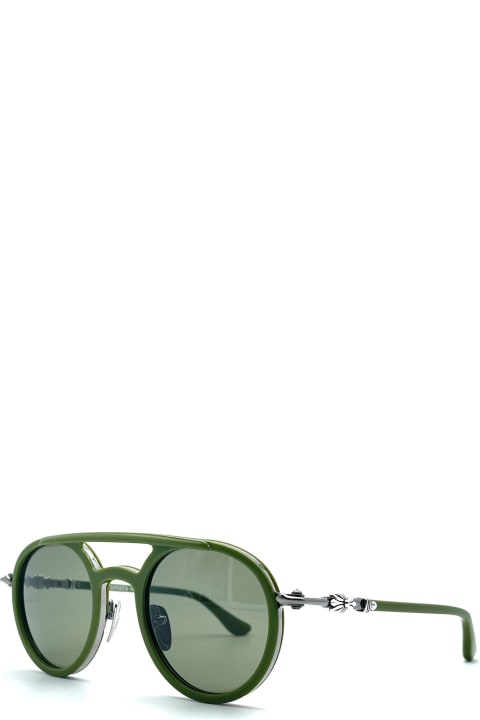 Fashion for Men Chrome Hearts Loveboat E48 - Matcha/pewter Sunglasses