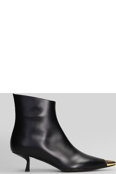 Giuseppe Zanotti Low Heels Ankle Boots In Black Leather