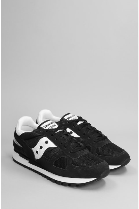 Saucony Kids Saucony Shadow Original Sneakers In Black Suede And Fabric