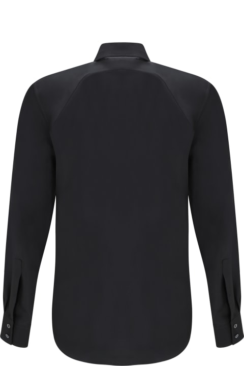 Alexander McQueen Shirts for Men Alexander McQueen Long Sleeved Shirt With Harness Detail In Silk