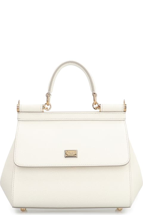 أدوات منزلية Dolce 
Gabbana Sicily Media Leather Handbag
