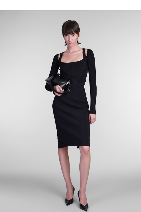 Mugler Skirts for Women Mugler Skirt In Black Viscose