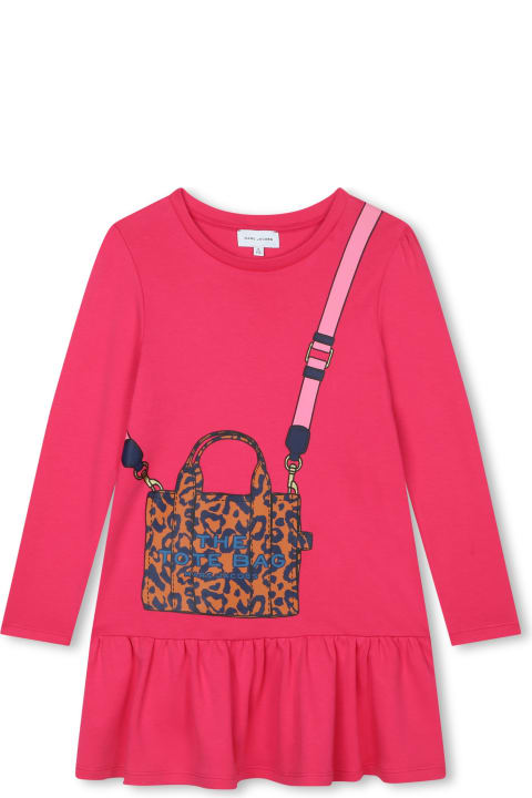 Dresses for Girls Little Marc Jacobs T-shirt Model Dress With Print
