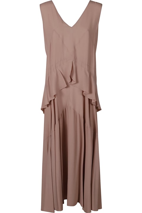 Fashion for Women N.21 Ruffle Detail Sleeveless V-neck Dress