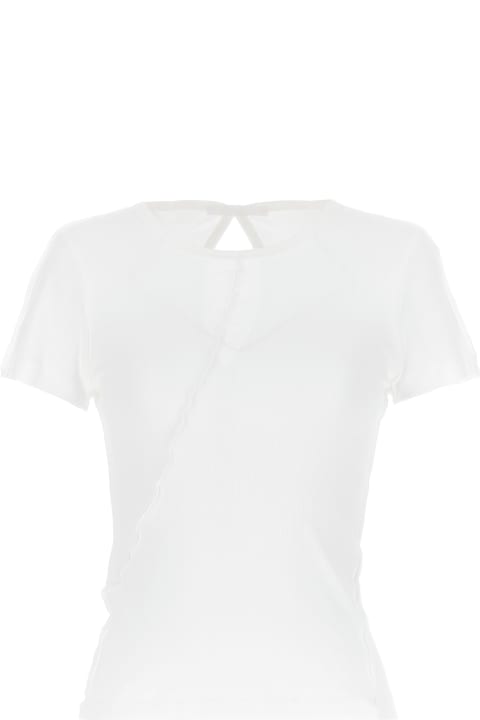 Helmut Lang Topwear for Women Helmut Lang Cut-out Ribbed T-shirt