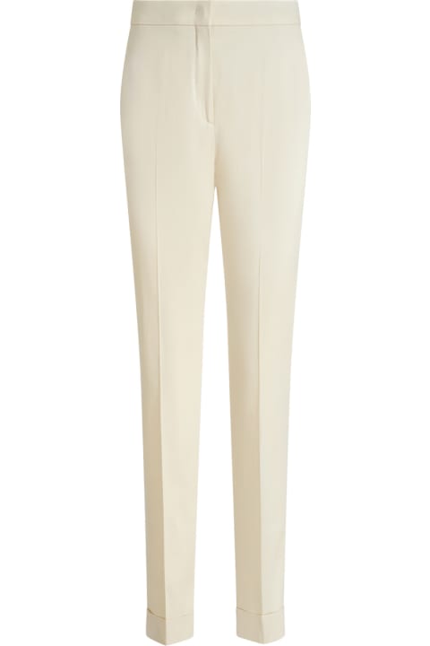 Etro for Women Etro Cropped Stretch Trousers In White