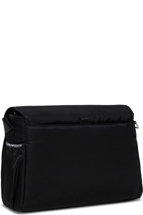 Fashion for Boys Emporio Armani Crossbody Mummy Bag In Black Nylon