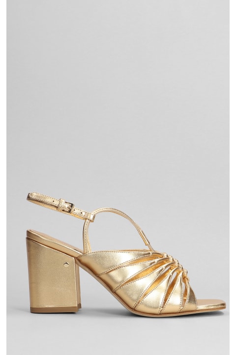 Burma Sandals In Gold Leather