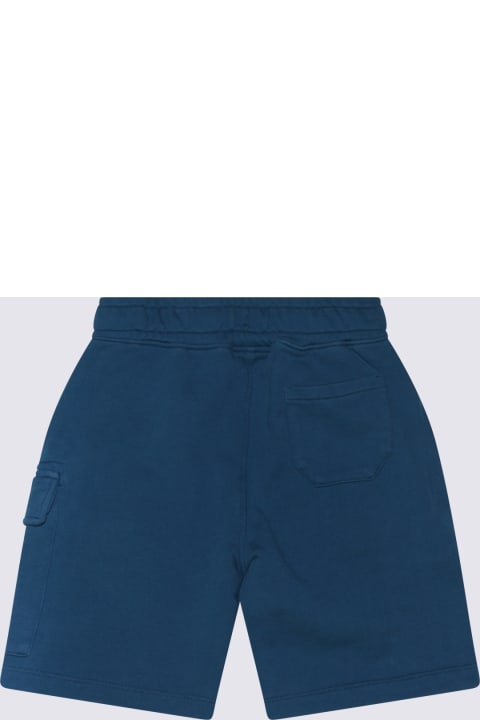C.P. Company Bottoms for Girls C.P. Company Ink Blue Cotton Bermuda Shorts