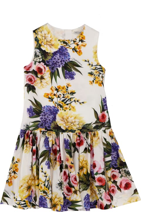 Dolce & Gabbana Kidsのセール Dolce & Gabbana Floral Printed Dress