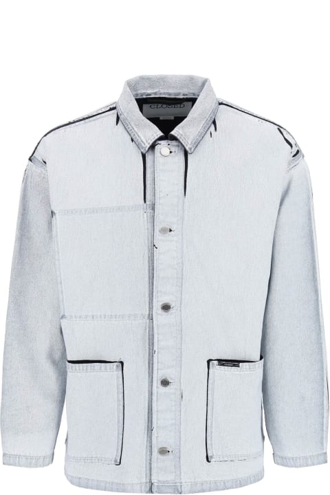 Closed Coats & Jackets for Men Closed Reversible Jacket In Screen-printed Denim