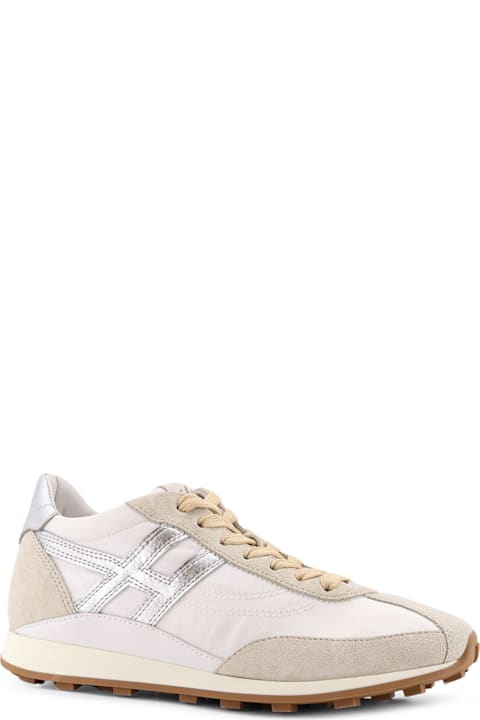 Hogan Nylon And Suede Sneakers