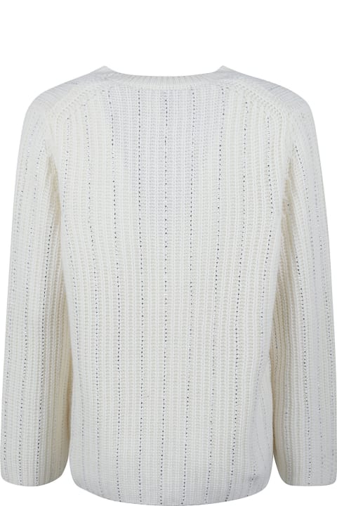 Allude Sweaters for Women Allude Crystal Embellished Stripe Sweater