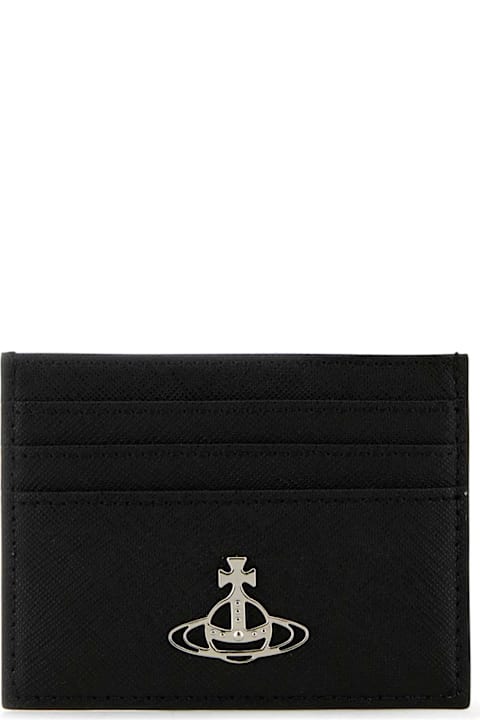 Vivienne Westwood Kids Vivienne Westwood Black Leather Card Holder