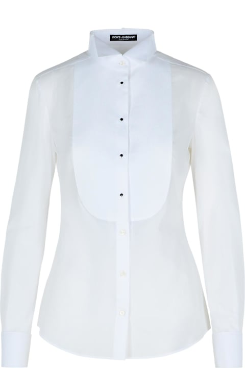 Dolce & Gabbana for Women Dolce & Gabbana White Cotton Shirt