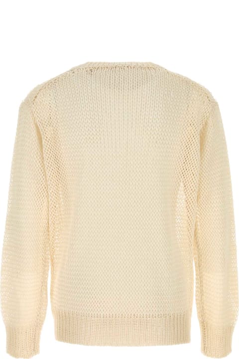 Homeware Jil Sander Cream Crochet Sweater