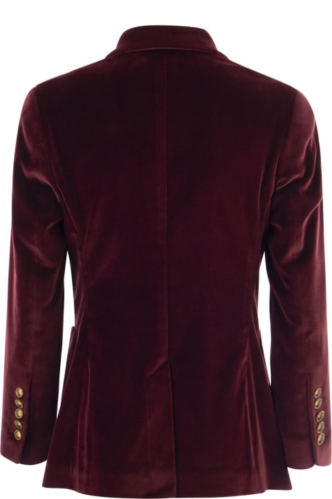 Saulina Milano Coats & Jackets for Women Saulina Milano Antonia - Single-breasted Velvet Jacket