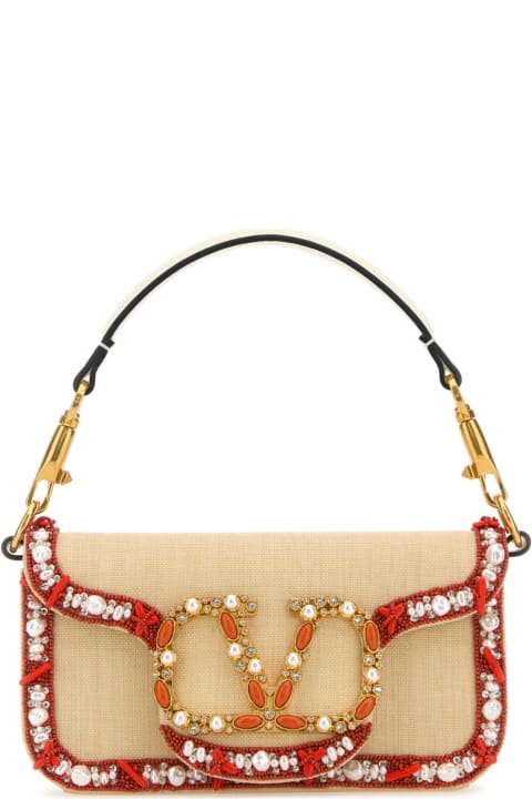 Bags for Women Valentino Garavani Raffia Small Locã² Handbag