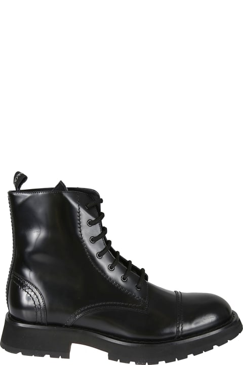 メンズ新着アイテム Alexander McQueen Lace-up Leather Boots