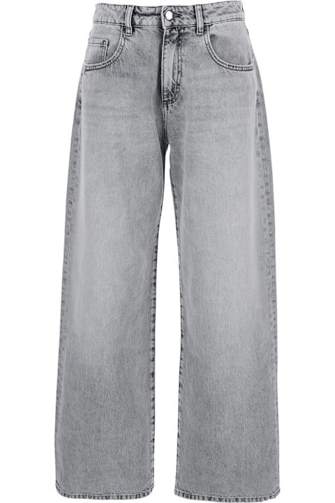 Homeware Icon Denim 
bea
 Grey Jeans With Belt Loops And Logo Patch On The Rear In Denim Woman