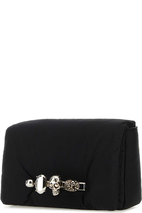 メンズ Alexander McQueenのバッグ Alexander McQueen Black Nylon The Puffy Knuckle Belt Bag