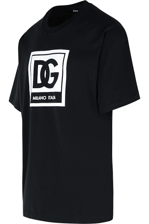 Topwear for Men Dolce & Gabbana Black Cotton T-shirt