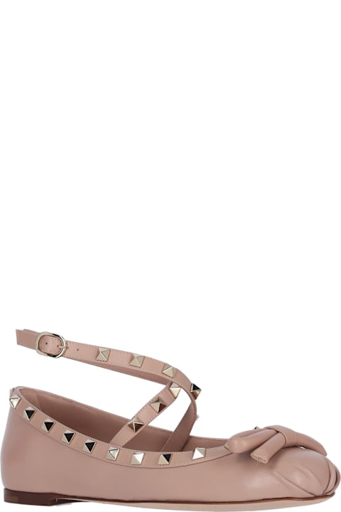 Flat Shoes for Women Valentino Garavani "rockstud" Ballet Flats