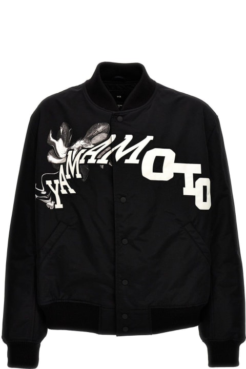 Y-3 Coats & Jackets for Men Y-3 Team Button-up Bomber Jacket