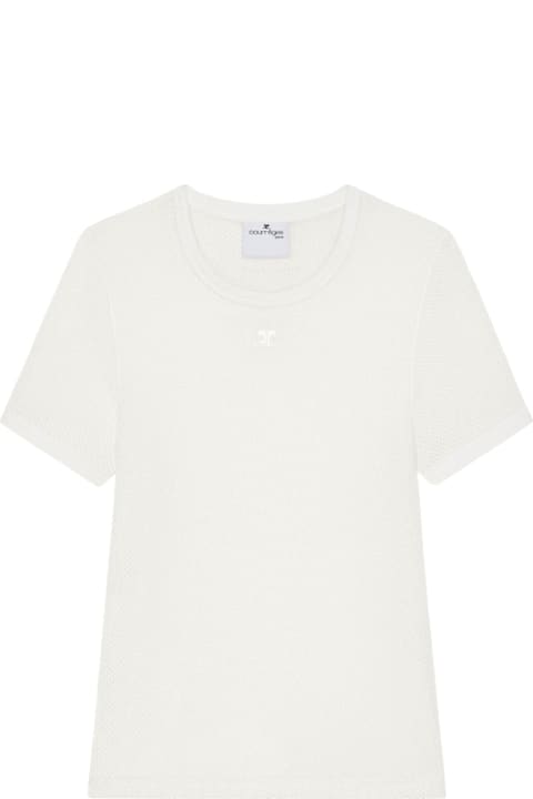 Courrèges for Kids Courrèges Logo Cotton T-shirt