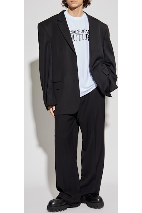 أدوات منزلية Versace Jeans Couture Versace Jeans Couture T-shirt With Printed Logo