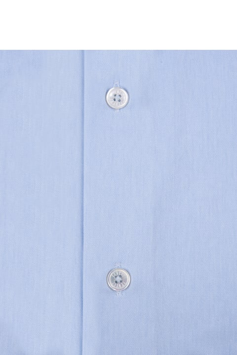 Fedeli Shirts for Men Fedeli Light Blue Strech Shirt