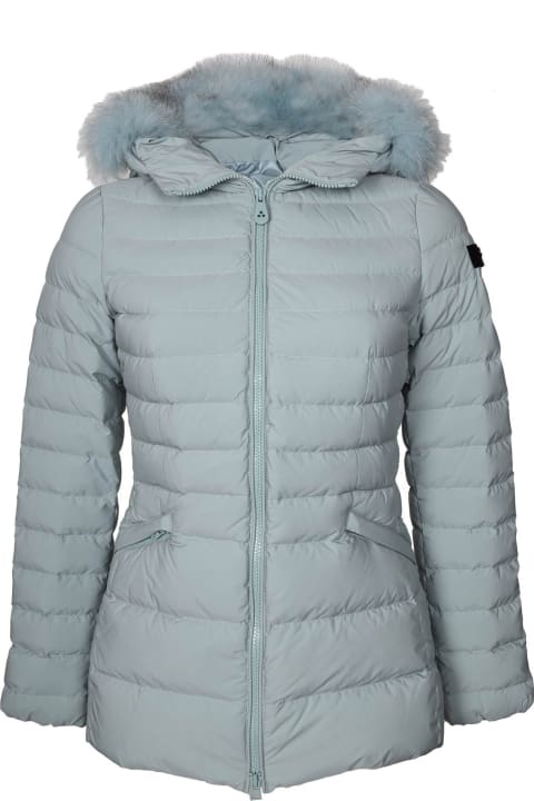 Fashion for Women Peuterey Slim Turmalet Down Jacket In Nylon With Fur