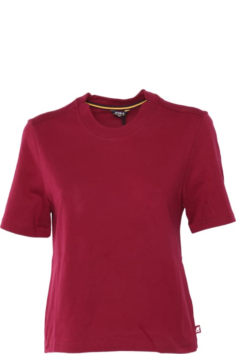 K-Way Topwear for Women K-Way Red Amilly T-shirt