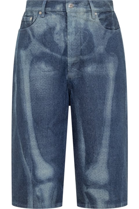 Pants for Men Off-White Body Scan Bermuda Shorts