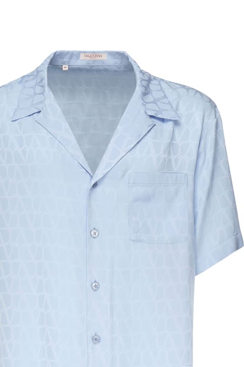 Valentino Garavani Shirts for Men Valentino Garavani Bowling Shirt With Toile Iconographe Motif