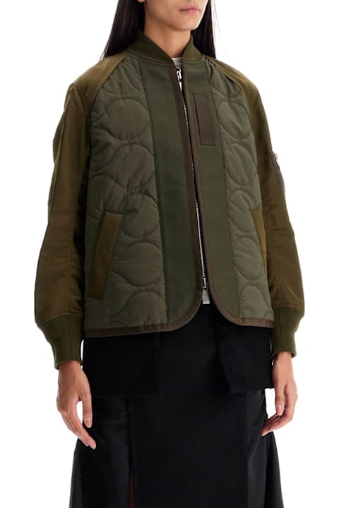 Sacai Coats & Jackets for Women Sacai Hybrid Nylon And Ripstop Jacket